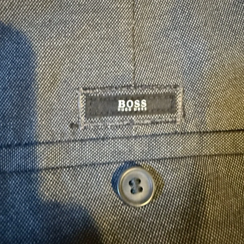 Hugo Boss Crigan1-W Gray Cotton Stretch Chino Straight‎ Pants 36R